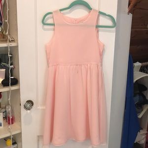 A baby pink us angels girls dress